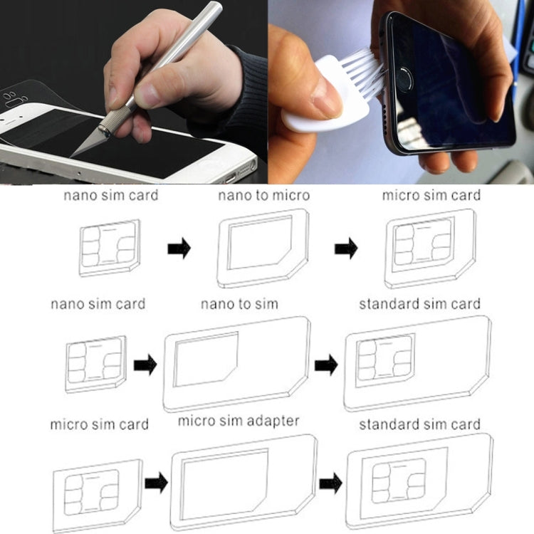 60 in 1 Professional Screwdriver Repair Open Tool Kit with SIM Card Adapter Set for Mobile Phones