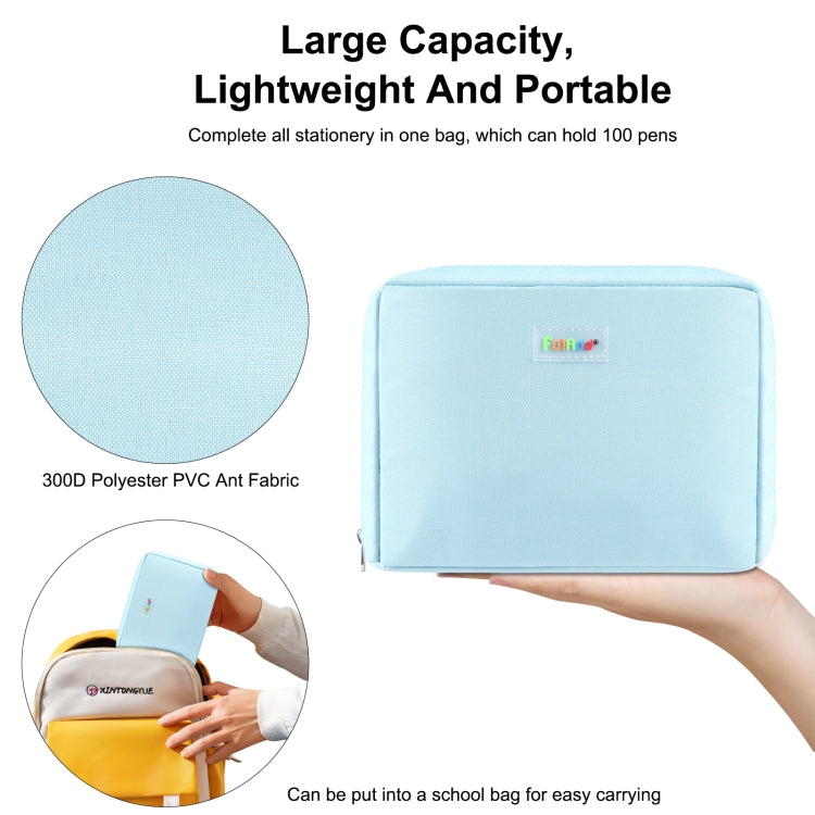 Large Pencil Case Cosmetic Organizer Bag Anti-Dust Storage Pouch