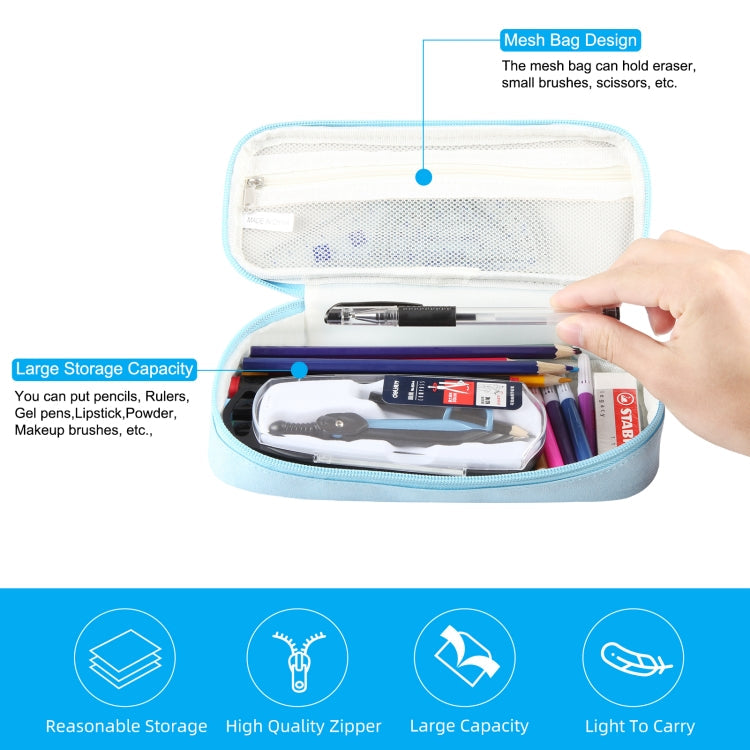 Pencil Case Cosmetic Organizer Bag Anti-Dust Storage Pouch
