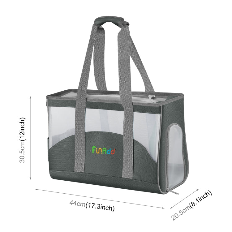 FUNADD Tragbare atmungsaktive Haustiertasche, Outdoor-Schultertasche, atmungsaktive Haustiertasche
