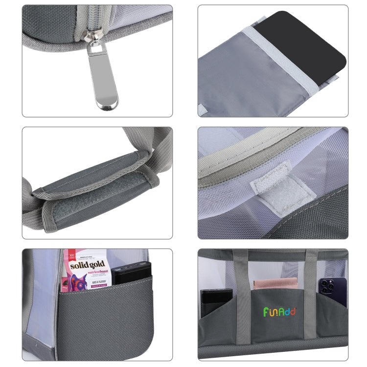 FUNADD Tragbare atmungsaktive Haustiertasche, Outdoor-Schultertasche, atmungsaktive Haustiertasche