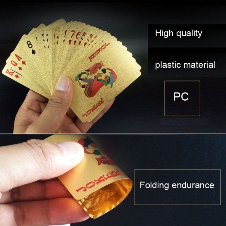 Creative Frosted  Back Texture Plastic From Vegas to Macau Playing Cards Texas Poker Novelty Collection Gift, Mosaic Gold Dollar Paper Box, Mosaic Gold New Dollar Paper Box, Golden Dragon and Phoenix Paper Box                                           ...
