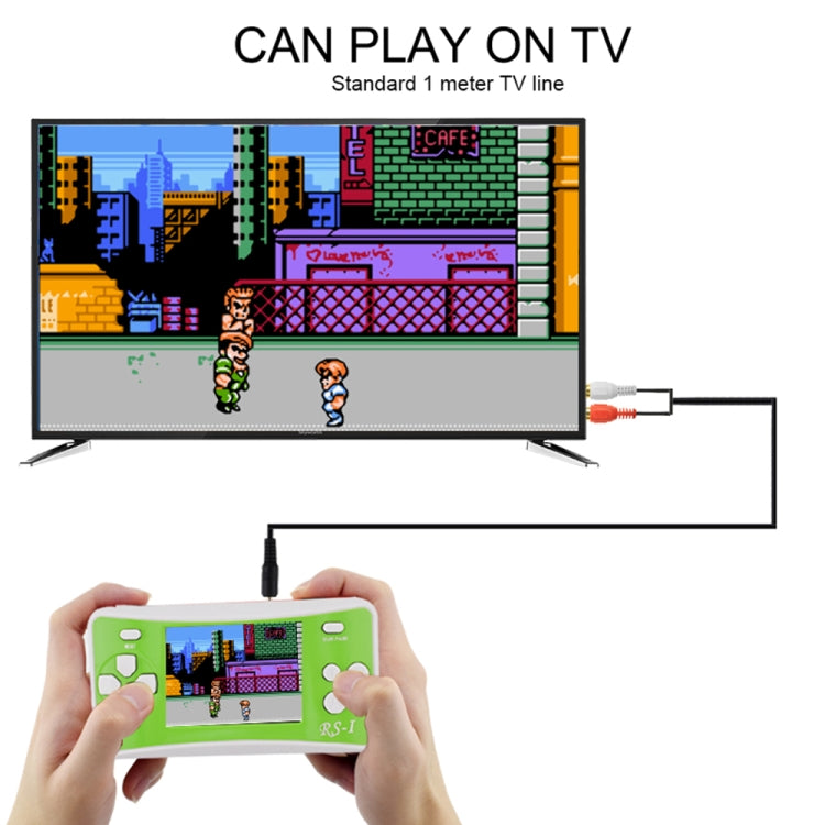 RS-1 Retro Portable Handheld Game Console, 2.5 inch 8 Bits True Color LCD, Built-in 152 Kinds Games