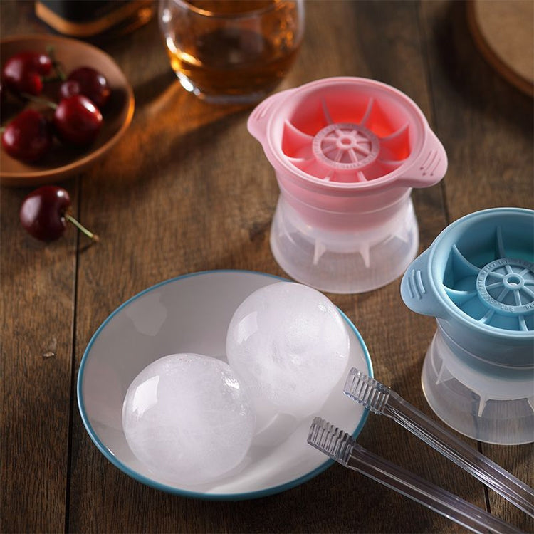 Home Spherical Ice Lattice Whisky Wine Ice Cube Maker Silicone Trays Mold with Cover