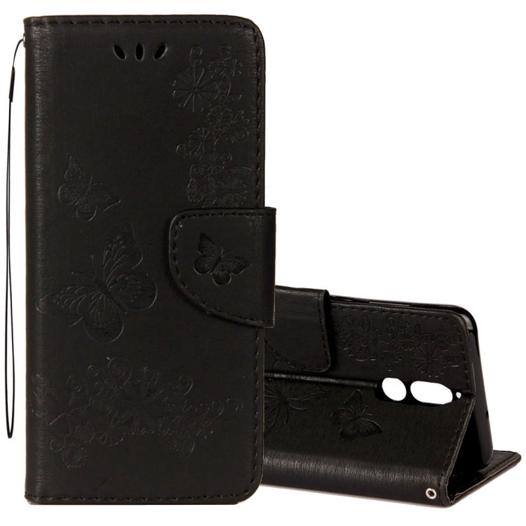 For Huawei  Mate 10 Lite Vintage Embossed Floral Butterfly Pattern Horizontal Flip Leather Case with Card Slot & Holder & Wallet & Lanyard , For Mate 10 Lite