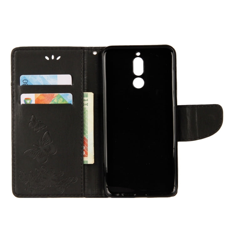 For Huawei  Mate 10 Lite Vintage Embossed Floral Butterfly Pattern Horizontal Flip Leather Case with Card Slot & Holder & Wallet & Lanyard , For Mate 10 Lite