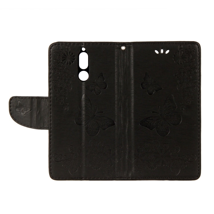 For Huawei  Mate 10 Lite Vintage Embossed Floral Butterfly Pattern Horizontal Flip Leather Case with Card Slot & Holder & Wallet & Lanyard , For Mate 10 Lite