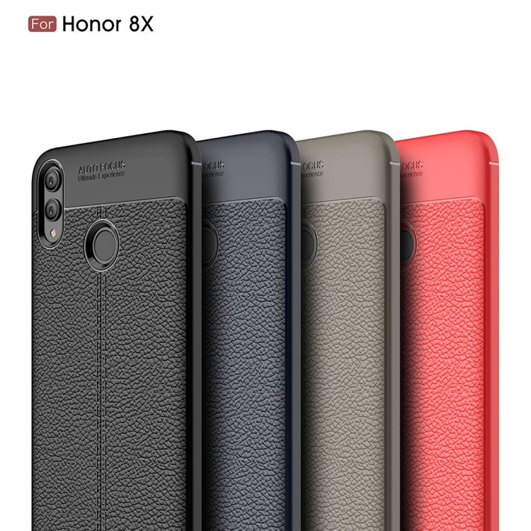 Litchi Texture TPU Shockproof Case for Huawei Honor 8X, For Huawei Honor 8X