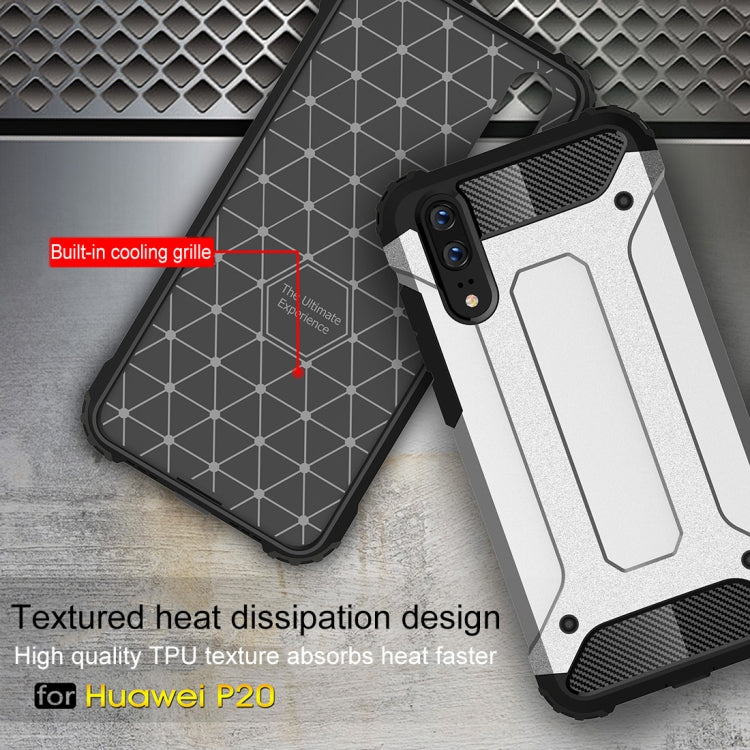 For Huawei  P20 Full-body Rugged TPU + PC Combination Back Cover Case , For Huawei P20, Huawei P20