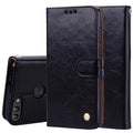 Business Style Oil Wax Texture Horizontal Flip Leather Case for Huawei P Smart / Enjoy 7S, with Holder & Card Slots & Wallet, For Huawei P Smart / Enjoy 7S, For Huawei Enjoy 7S