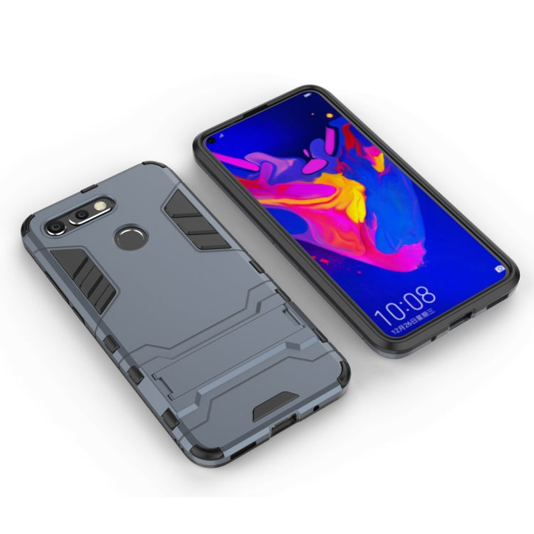 Shockproof PC + TPU Case for Huawei Honor V20, with Holder, For Honor V20, For Huawei Honor V20