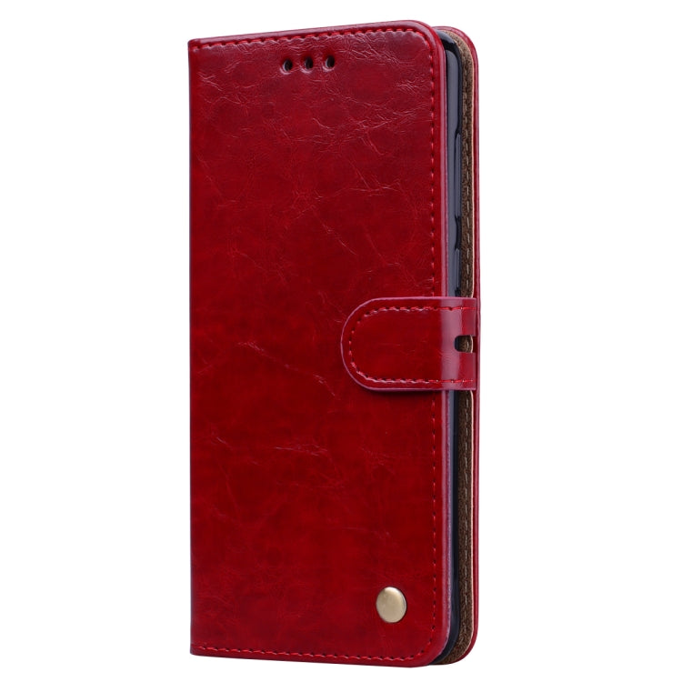 Business Style Oil Wax Texture Horizontal Flip Leather Case for Huawei Honor 8C, with Holder & Card Slots & Wallet, For Huawei Honor 8C