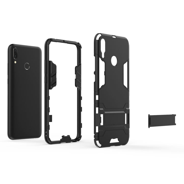 Shockproof PC + TPU Case for Huawei Y9 (2019) / Enjoy 9 Plus, with Holder, For Huawei Y9 (2019) / Enjoy 9 Plus