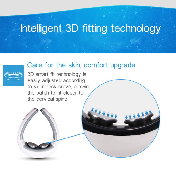 USB Charging 1300 mAh Electric Back Neck Shoulder Electrical Pulse Electric Shock Body Massager, USB Charging