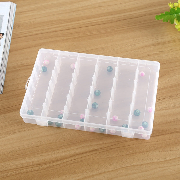 Plastic Organizer Container Storage Box Removable Grid Compartment for Jewelry Earring Fishing Hook Small Accessories, Size: Large, 36 Slots