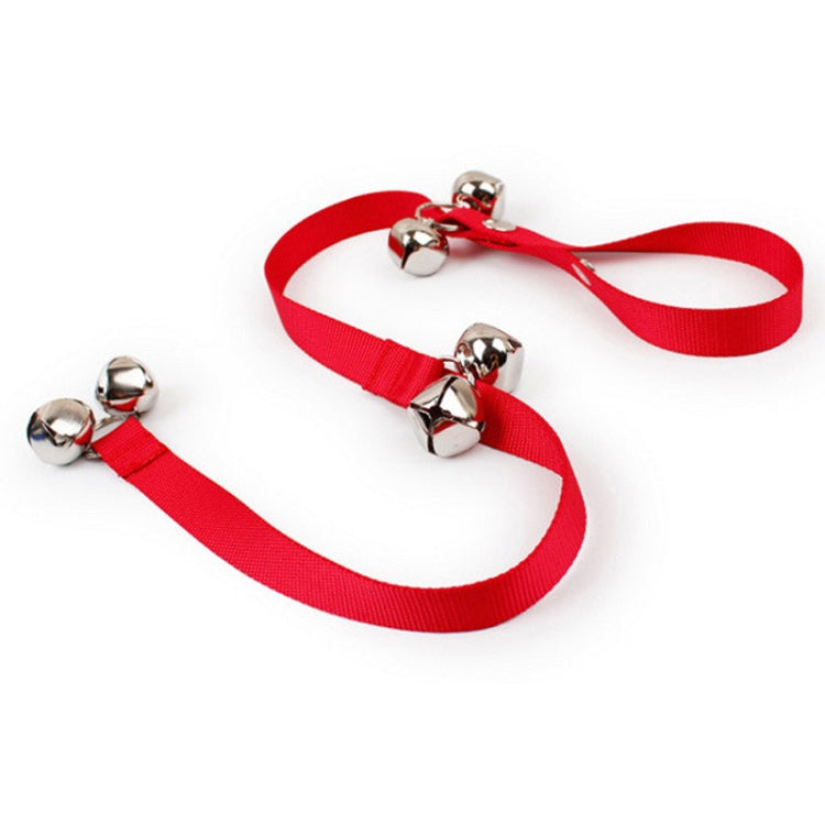 Pet Dog Training Bell Nylon Rope Traction Rope Doorbell Leash Dog Anti-lost Bell with 7 Bells