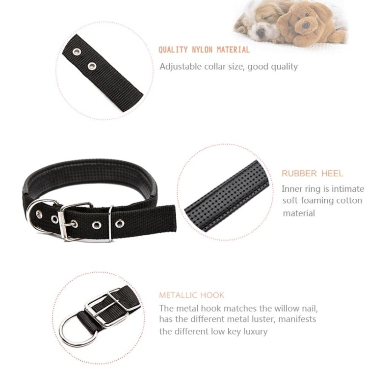 Foam Cotton  Polyester Pet Collars Pet Neck Strap Dog Neckband Cats Dogs Collars, 3.5cm x 57cm, 3.5cm x 57cm Black, 3.5cm x 57cm Red
