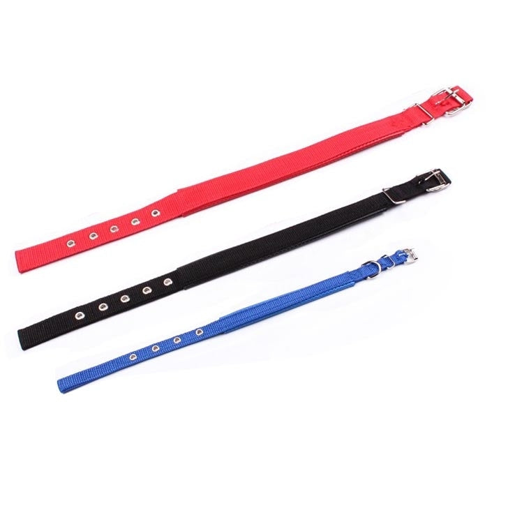 Foam Cotton  Polyester Pet Collars Pet Neck Strap Dog Neckband Cats Dogs Collars, 3.5cm x 57cm, 3.5cm x 57cm Black, 3.5cm x 57cm Red