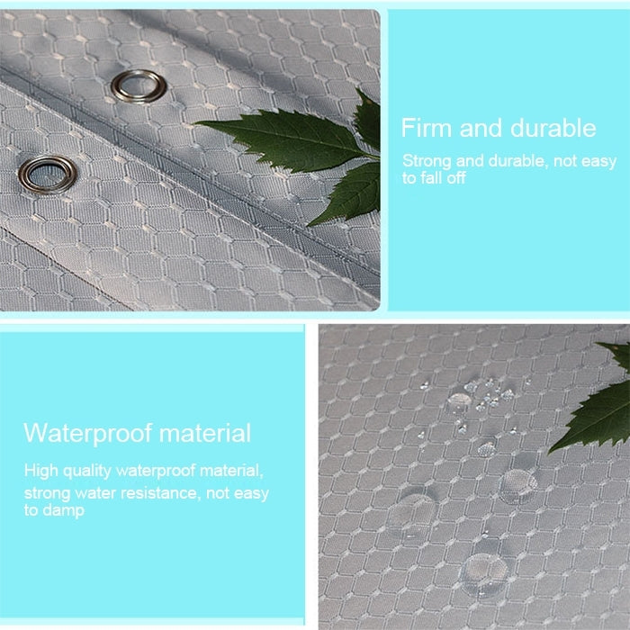 Thickening Waterproof And Mildew Curtain Honeycomb Texture Polyester Cloth Shower Curtain Bathroom Curtains,Size:120*200cm, Size:120*200cm