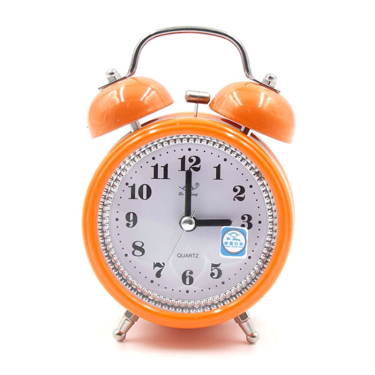Moderner, lautloser Metall-Wecker mit Nachtlicht, Größe: 12*8,5 cm