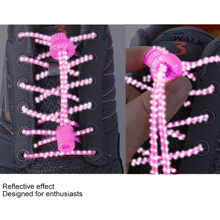AONIJIE Unisex Adjustable Elastic Reflective Sports Lace Quick Lock Shoelace