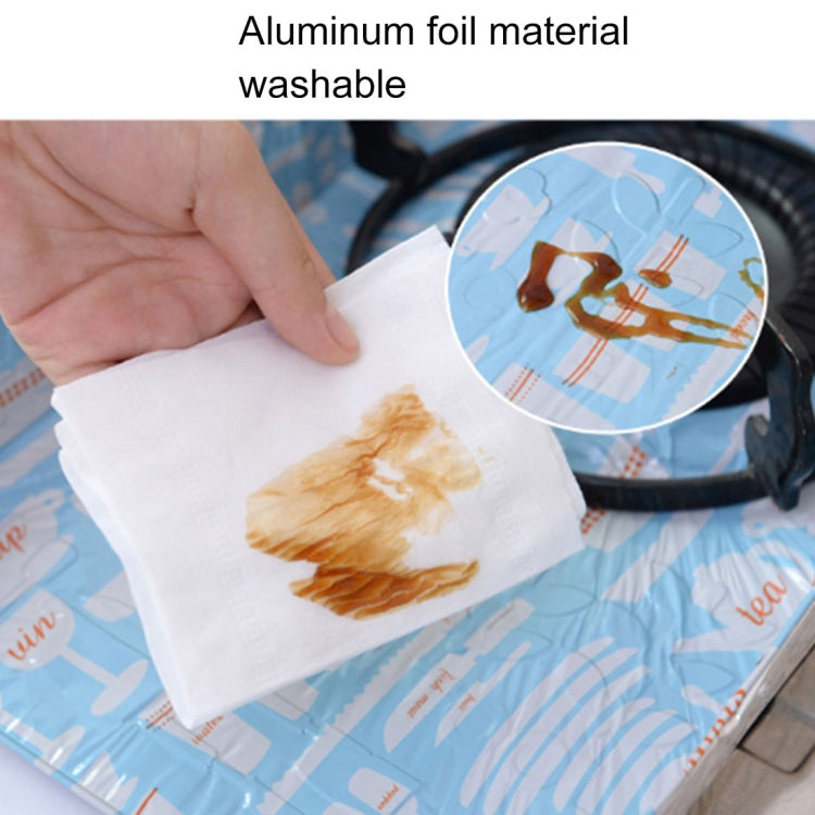 2 PCS Gas Stove Protectors Tableware Print Foil Heat-resistant Anti-Fouling Liner Cleaning Kitchen Tools Mat, HC3595A, HC3595B, HC3595C