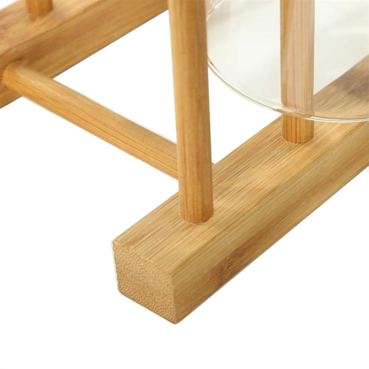 Solid Wood Dish Drip Rack Plate Holder, Size: 14x12x10cm, 3 Grid