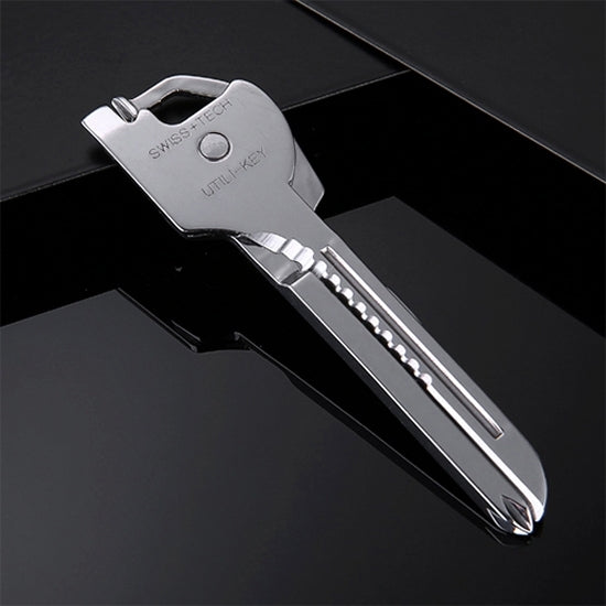 SWISS+TECH Stainless Steel 6-in-1 Foldable Keychain Multi-Tool