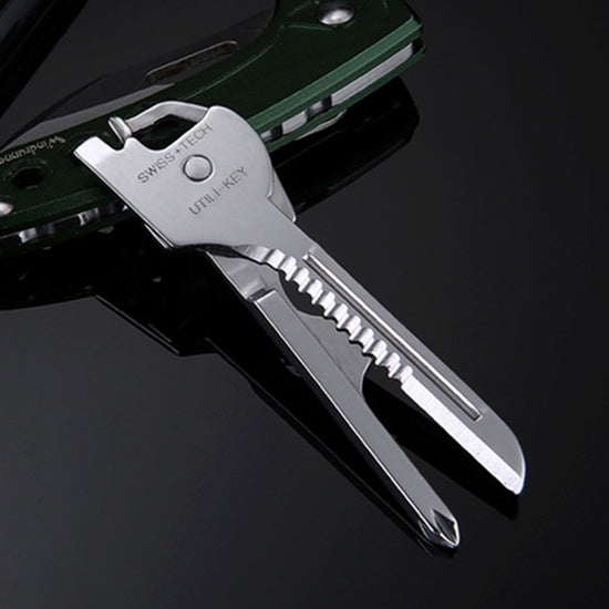 SWISS+TECH Stainless Steel 6-in-1 Foldable Keychain Multi-Tool
