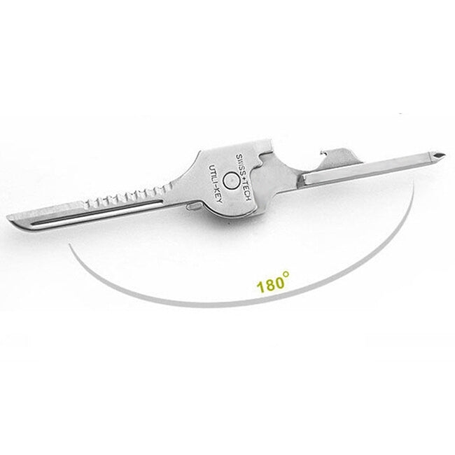 SWISS+TECH Stainless Steel 6-in-1 Foldable Keychain Multi-Tool