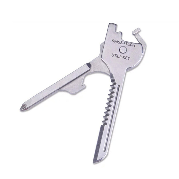 SWISS+TECH Stainless Steel 6-in-1 Foldable Keychain Multi-Tool