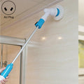 Multi-function Tub and Tile Scrubber Cordless Power Spin Scrubber Power Cleaning Brush Set for Bathroom Floor Wall, AU Plug, AU Plug