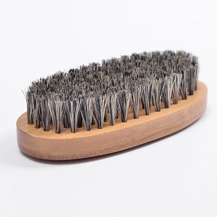 Men Beard Care Brush Hardwood Handle Wild Boar Bristle Comb