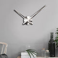 Creative DIY Stainless Steel Wall Clock Home Office Decoration