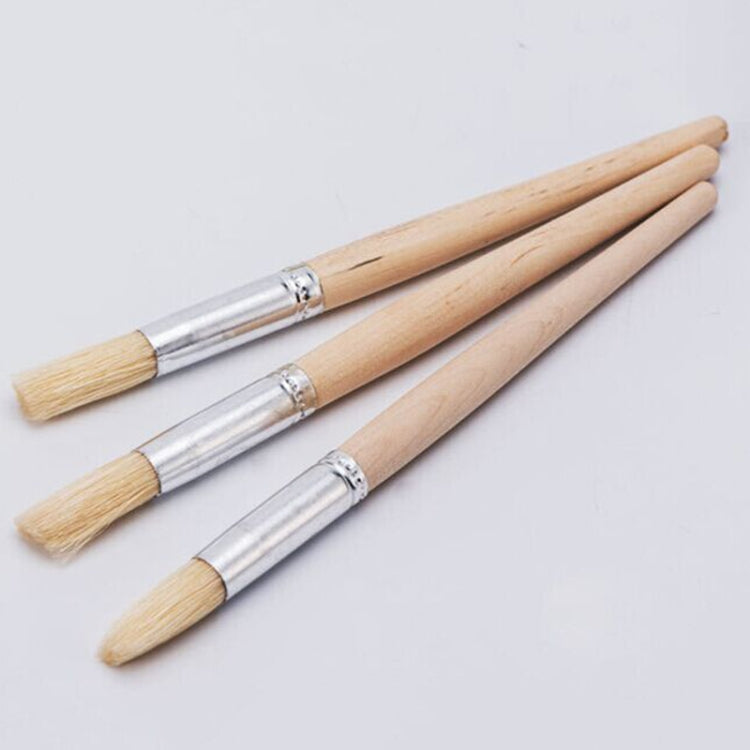 2 PCS Wood Handle Bristles Coffee Grinder Dusting Cleaning Brush, Length: 19.5cm, Cleaning Brush