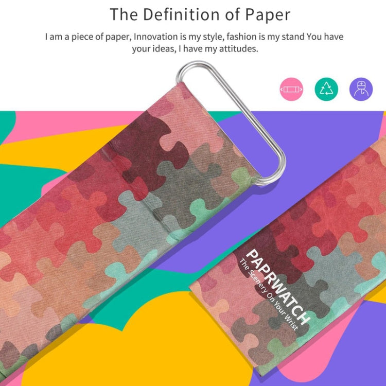 Broken Pattern Creative Fashion Waterproof Paper Watch Intelligent Paper Electronic Wristwatch, Broken Pattern