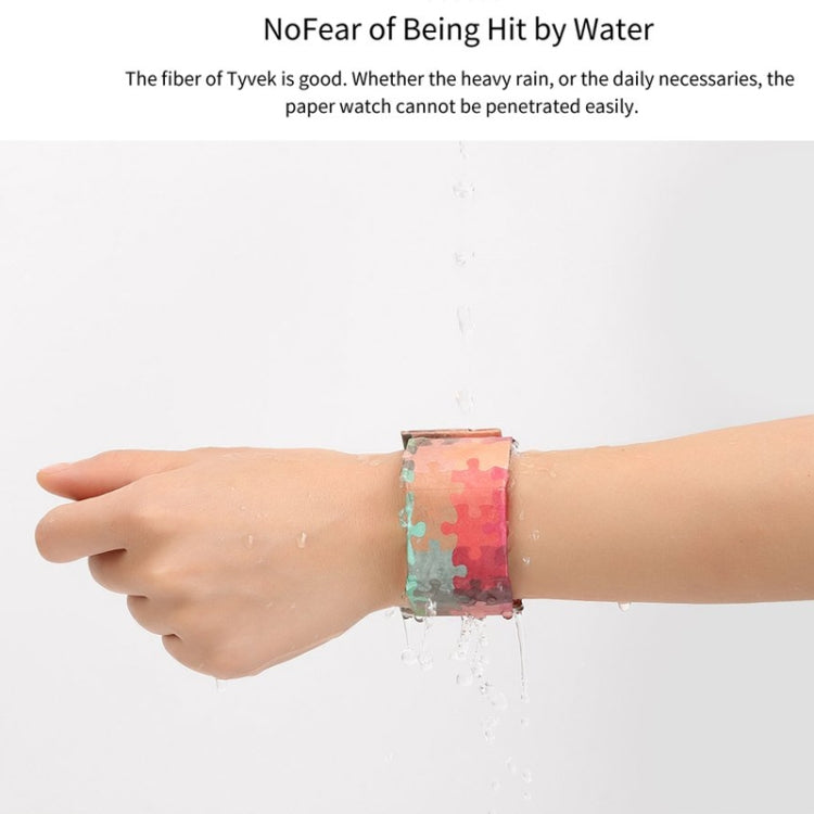 Lost Pattern Creative Fashion Waterproof Paper Watch Intelligent Paper Electronic Wristwatch, Lost Pattern