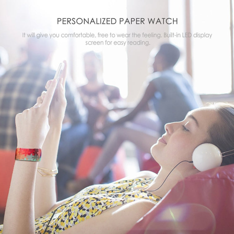 Lost Pattern Creative Fashion Waterproof Paper Watch Intelligent Paper Electronic Wristwatch, Lost Pattern