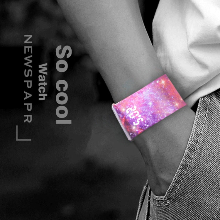 Lost Pattern Creative Fashion Waterproof Paper Watch Intelligent Paper Electronic Wristwatch, Lost Pattern