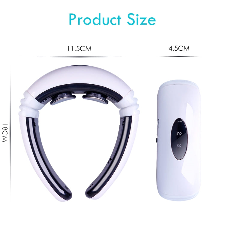 Household Electric Pulse Shock Neck Massager Intelligent Body Massager, Battery Powered (Not Include Battery), Old Battery Power