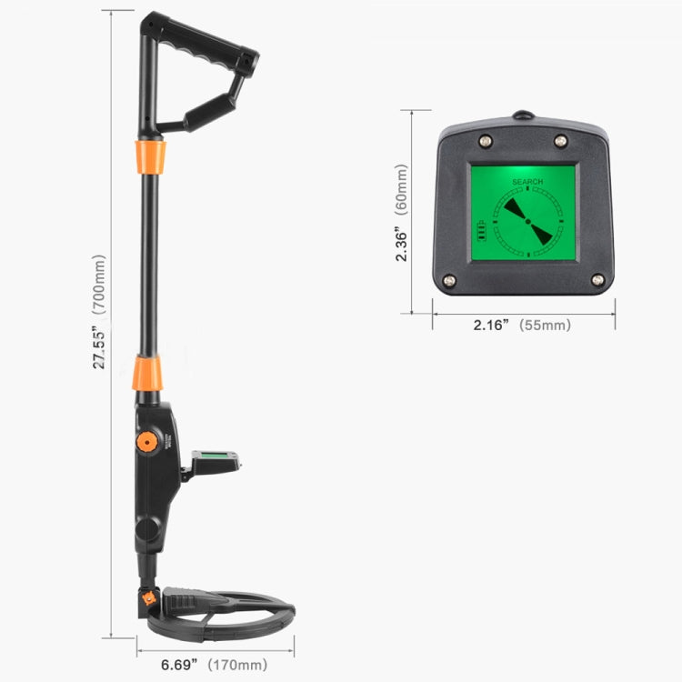 MD1008A Underground Metal Detector Children Toy Detector with LCD Screen, Measuring Range: 10cm, MD1008A