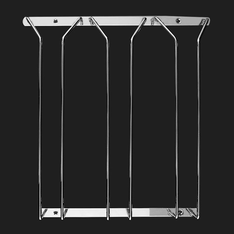 MICLAN Three Rows Stainless Steel Hanging Wine Glass Holder, Size: 34*32*27cm, Size: 34*32*27cm