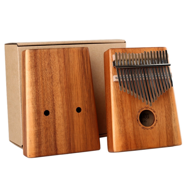 17-tone Acacia Wood Single Kalimba Thumb Piano Kalimba Finger Piano, Acacia Wood