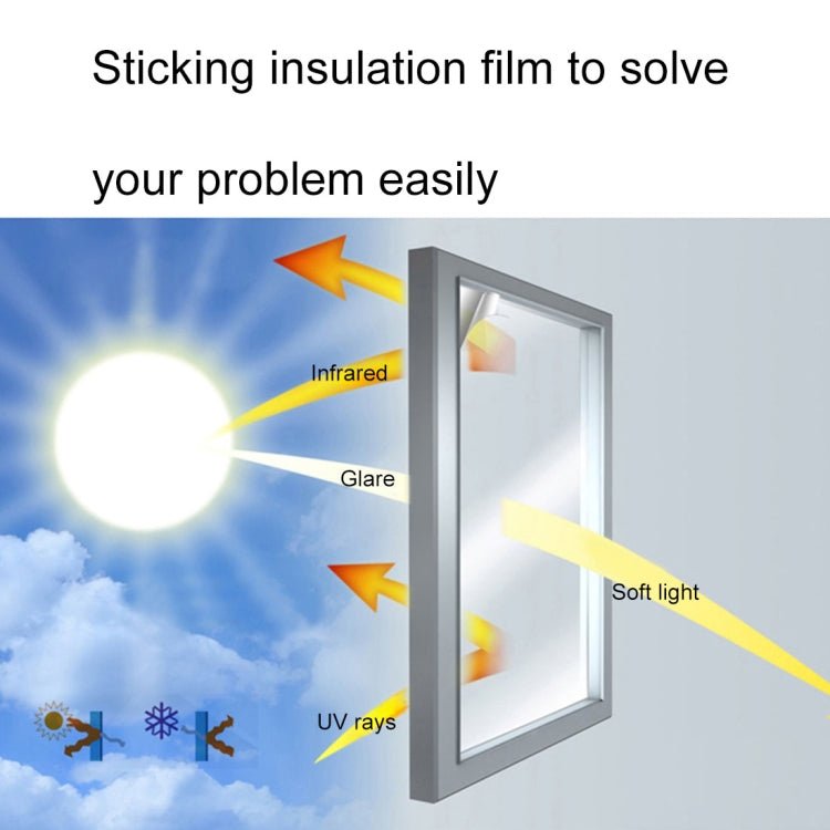 UV Reflective One Way Privacy Decoration Glass Window Film Sticker, Width: 40cm, Length: 1m, Width: 40cm