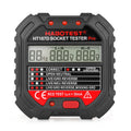 HABOTEST HT107D Multifunktionaler Steckdosentester mit Digitalanzeige, HT107D (US-Stecker), HT107D (UK-Stecker), HT107D (EU-Stecker)