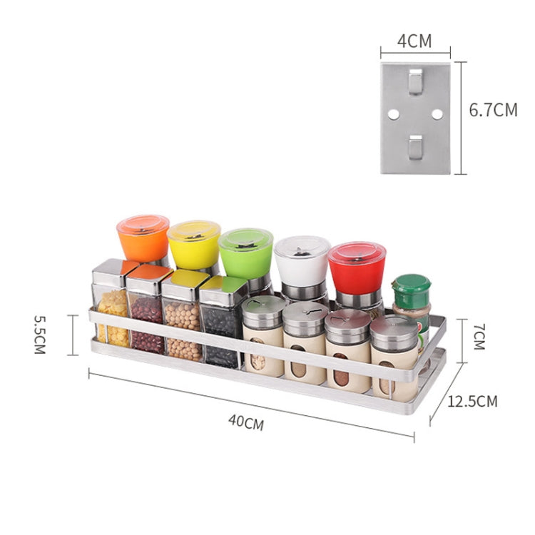 304 Stainless Steel Wall-mounted Kitchen Rack Hanging Seasoning Holder, Seasoning Holder