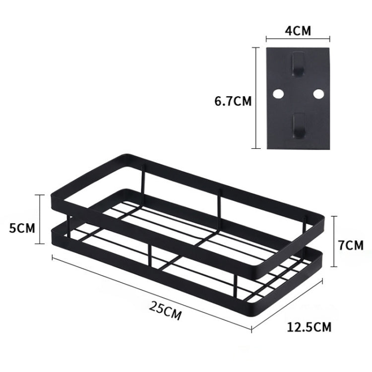 25cm Kitchen Punch-free Wall Mount Seasoning Storage Rack, 25cm