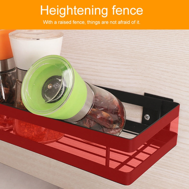 25cm Kitchen Punch-free Wall Mount Seasoning Storage Rack, 25cm
