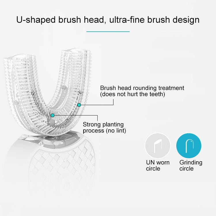 Vwhite 3 Cleaning Modes Silicone Electric Automatic Beauty Tooth Instrument(White)