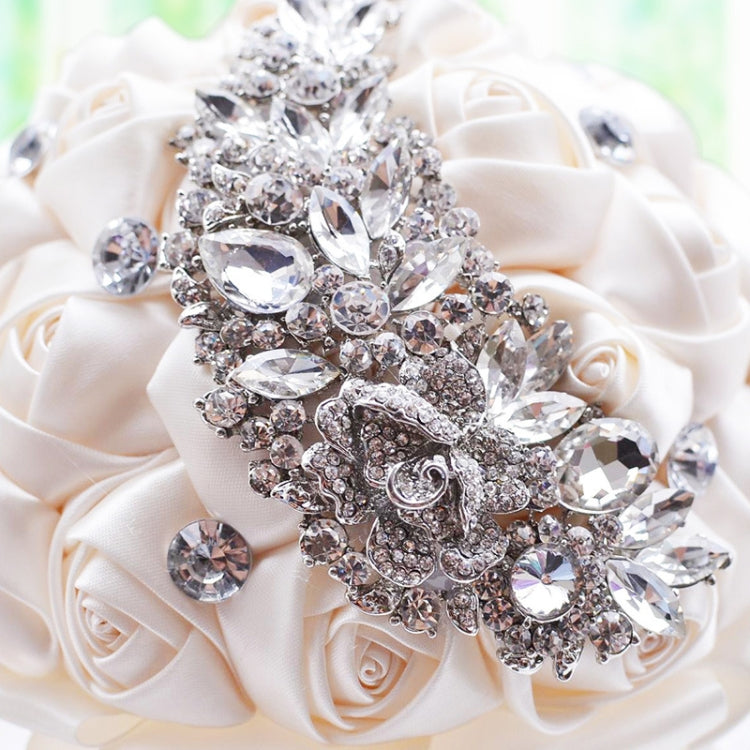 Wedding Holding Flowers Bridal Bouquet Accessories Bridesmaid Rhinestone Party Wedding Decoration Supplies, D445